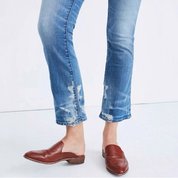 MADEWELL Petite Cali Denim Boot Cut Jean Bess Wash Button-Front SZ 28P NWT - Picture 5 of 15